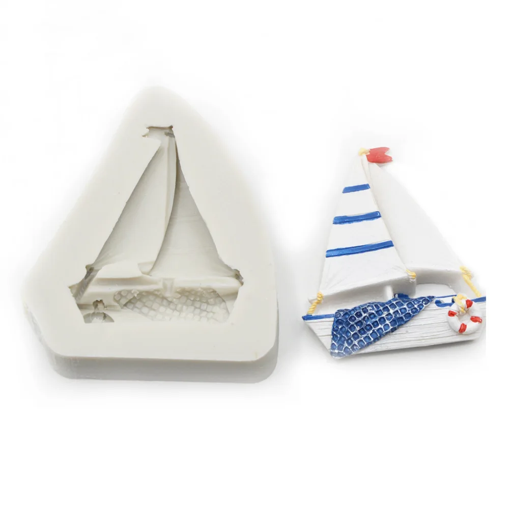 Пиратский корабль силиконовая форма для помадки инструменты украшения тортов