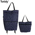 Портативный покупок Еда Организатор сумка тележка на колесах сумки маленькая тележка складная корзина для покупок, купить Сумка для овощей буксир посылка