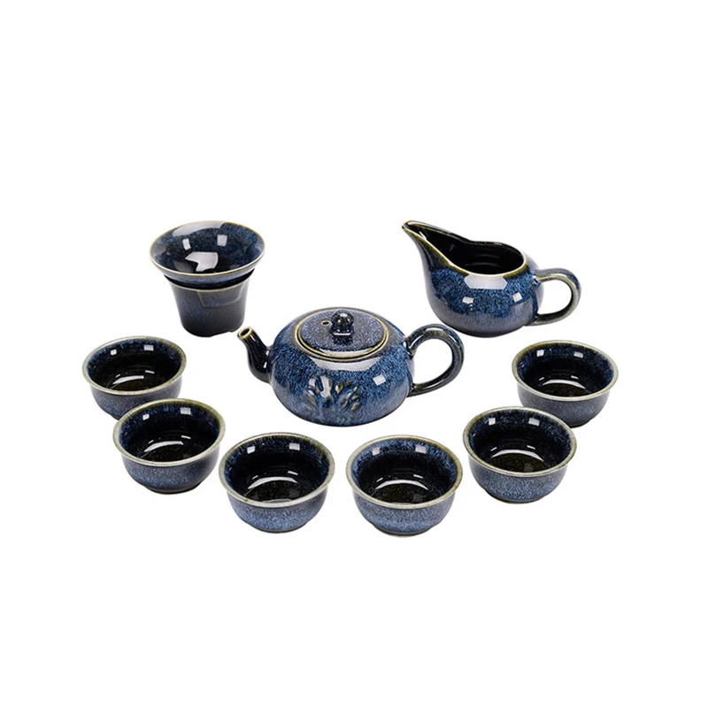 Китайский чайный дорожный набор кунг фу керамический портативный горшок чайные