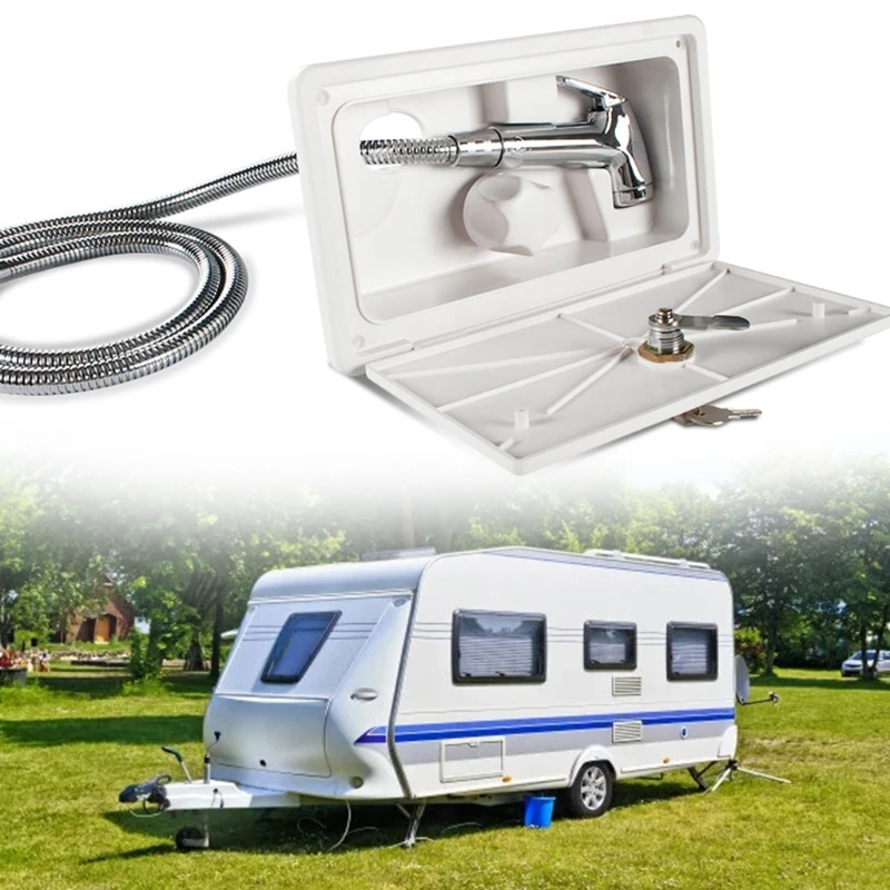 

Внешний душ, душевая лейка с горячим и холодным переключателем, спринклер, насадка для путешествий и транспортировки на открытом воздухе, д...