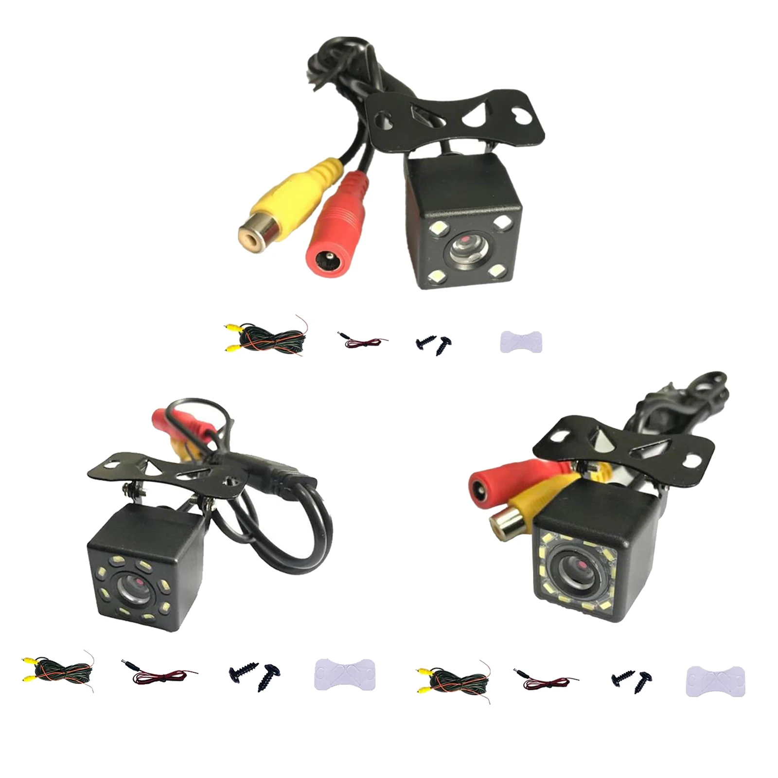 

HD Car Rear View Camera Universal Reverse Cam LED Lights IP67 Waterproof
