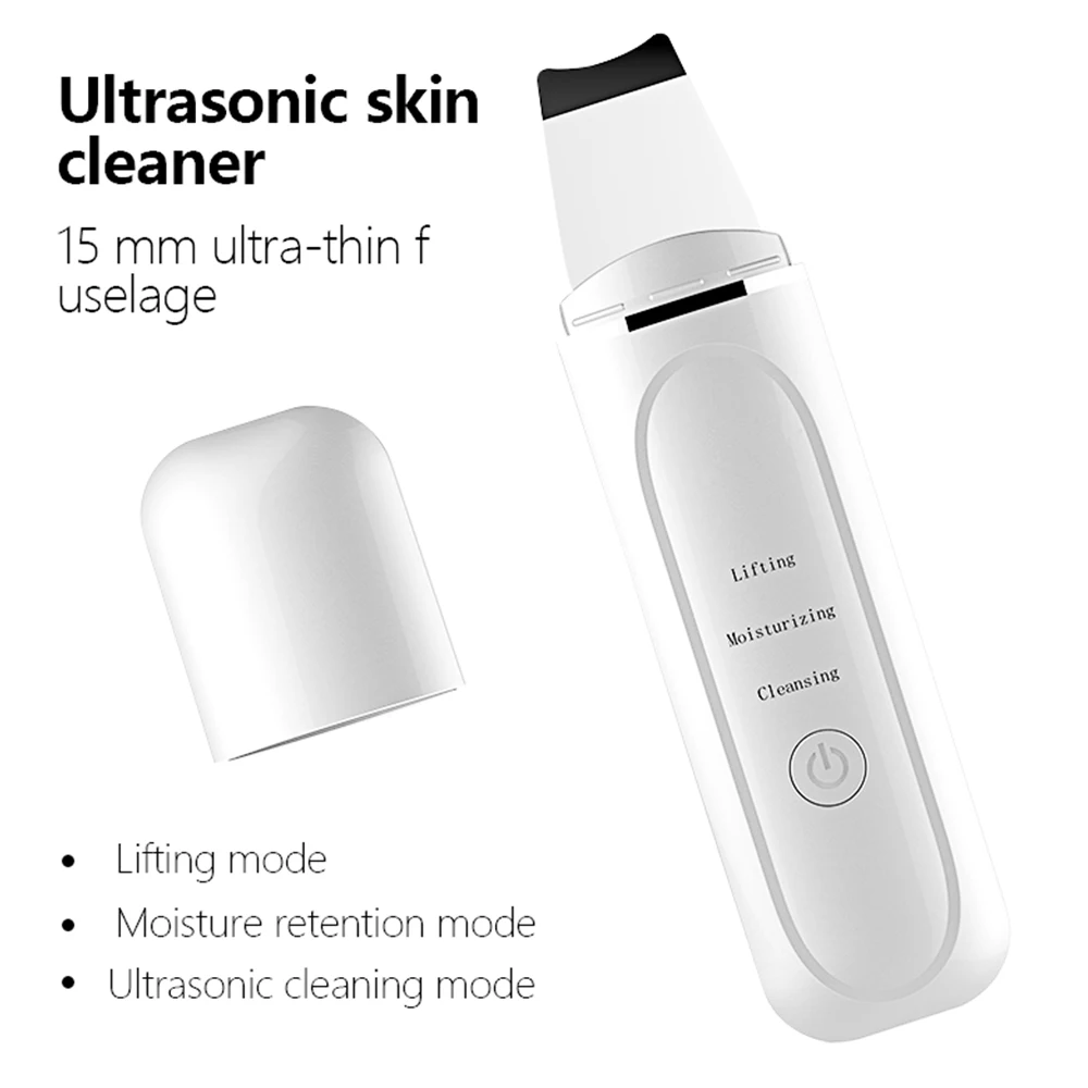 

Ультразвуковой скребок для кожи, устройство для удаления черных точек, очищения пор на лице, USB