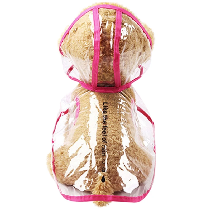 Одежда с принтом в виде собак Pet плащ прозрачный Дождевой Плащ Водонепроницаемый