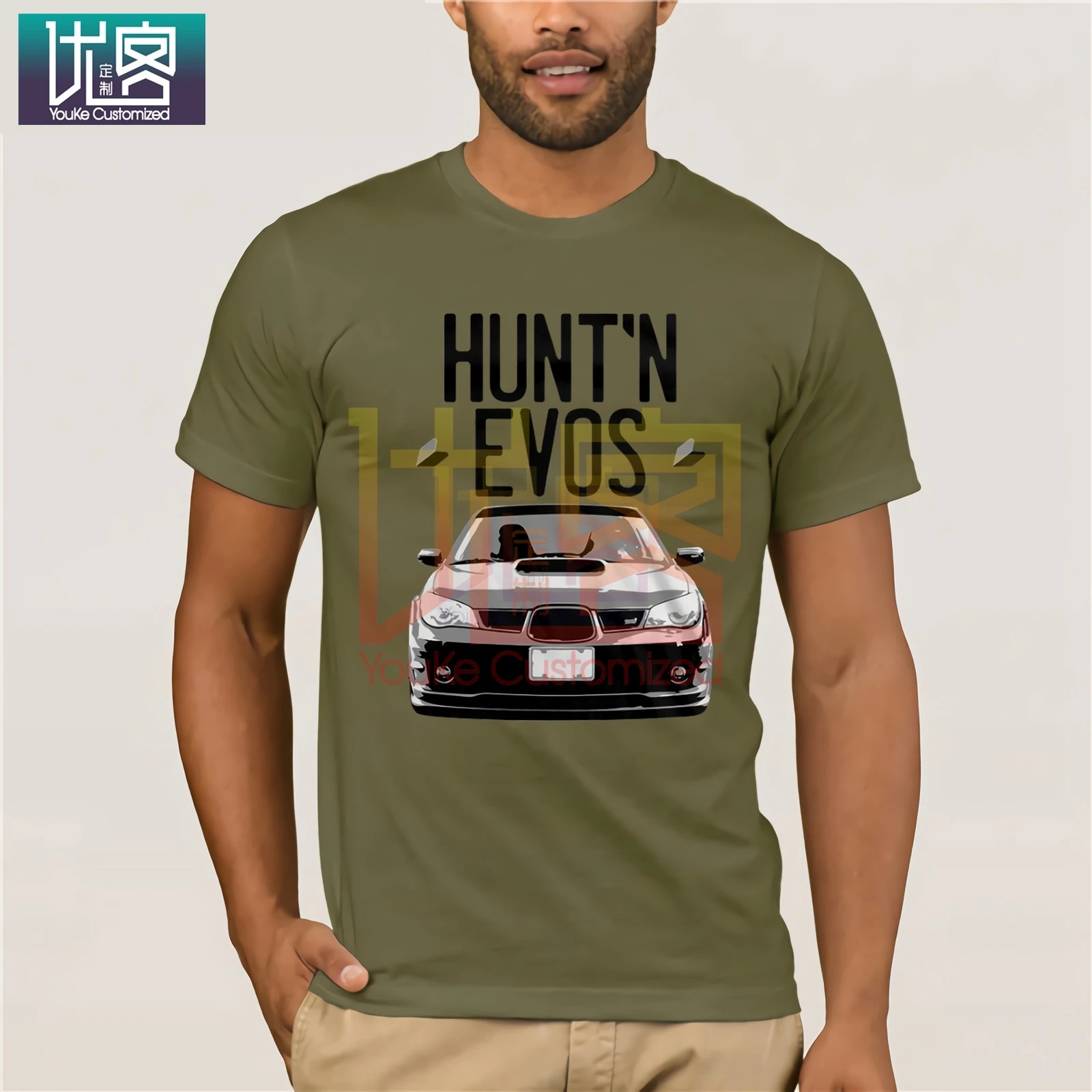 Мужская футболка 2020 новейшая японская Классическая Автомобильная Impreza Hunt 'n Evo с