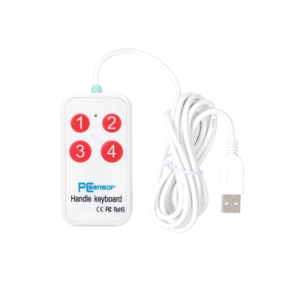 4 клавиатуры USB с ручкой эргономичных поддержка пользовательских настроек кнопок