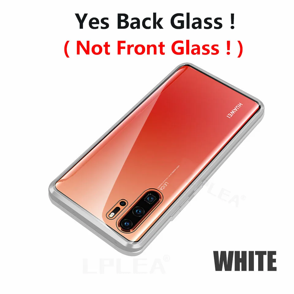 Магнитный адсорбционный металлический чехол для huawei P30 Pro P20 Lite P Smart, Задняя стеклянная крышка для mate 10 Lite 20 Pro Honor 10 Lite
