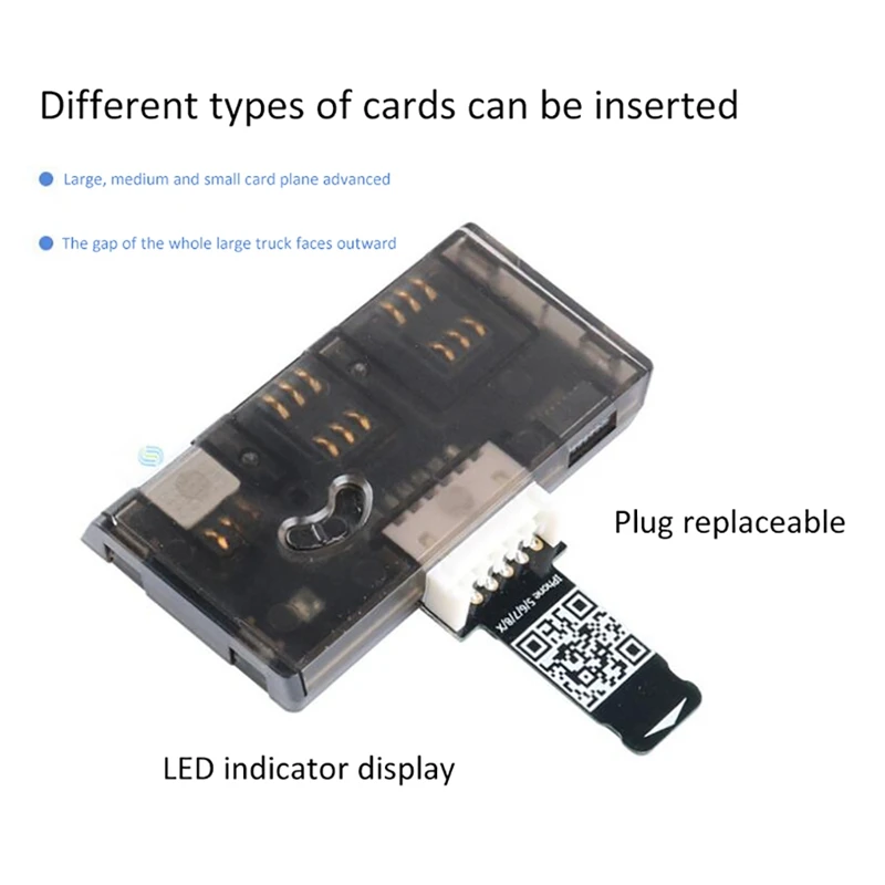 Адаптер для SIM-карты с 4 слотами устройство чтения SIM-карт несколькими Mini SIM Nano
