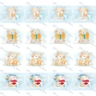 Милый мультяшный медведь WL, корсажная лента, Подарочная обертка, бант, украшение для вечеринки сделай сам, принадлежности для рукоделия, аксессуары, воротник в виде животного, 50 ярдов