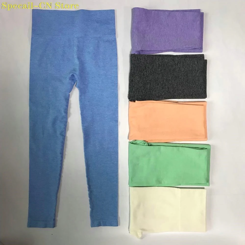 Однотонные Бесшовные Леггинсы для йоги женщин леггинсы тренажерного зала