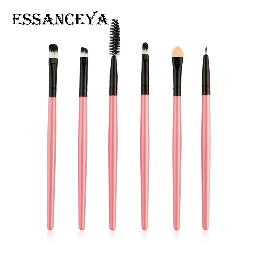 6PCS ESSANCEYA 15 шт. основа для век тени для бровей подводка для глаз с ресницами, губами кисти для макияжа Косметические Инструменты Набор кистей для макияжа глаз - Handle Color: 6PCS