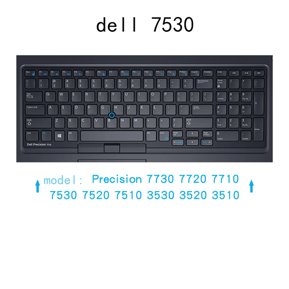 Чехол для клавиатуры совместимый с Dell precision 15 7530 7510 7520 6 дюймов 17 - Цена: 519.53