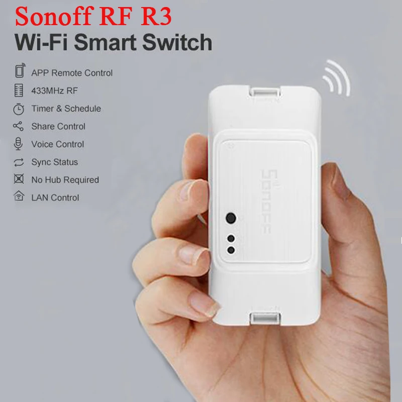 Смарт выключатель Sonoff RF R3 с поддержкой Wi Fi и таймером|Модули для умного дома| |