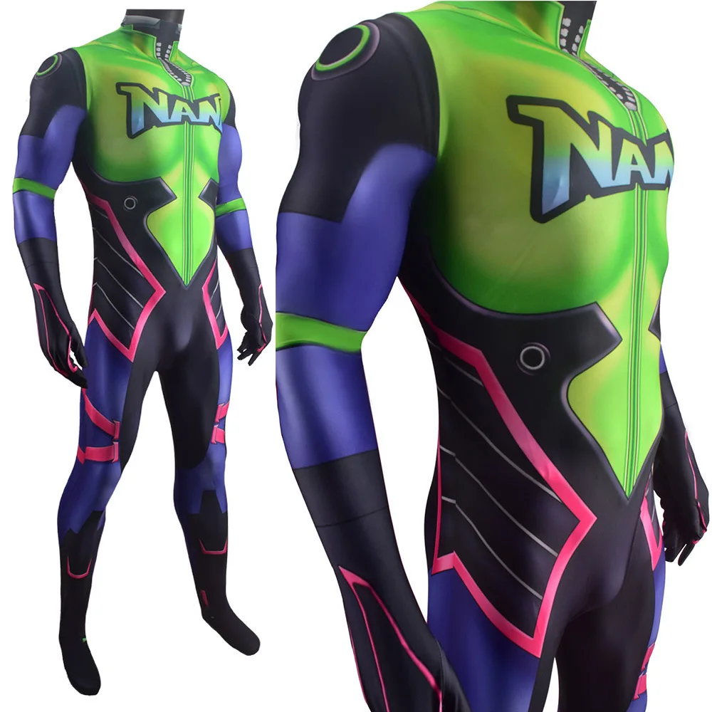 Женский костюм для косплея Nano Cola D.Va Skin супергероя Zentai взрослых и детей |