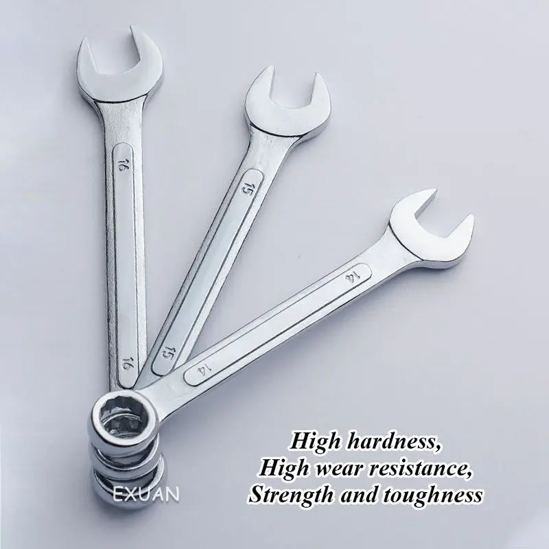 Комбинированный гаечный ключ 8-19 мм комбинированный из хромованадиевой стали