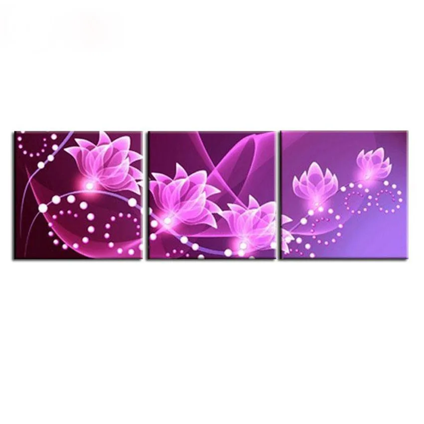

Canvas Art Wall Decor Purple Flower Bloom Close Up Pictures Prints On Canvas Modern Minimalism Artwork Framed Wall Art