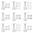 Форма для лунного торта 50 г + 14 круглых штампов, резак для печенья, Ручной пресс, форма для выпечки сделай сам, выпечка