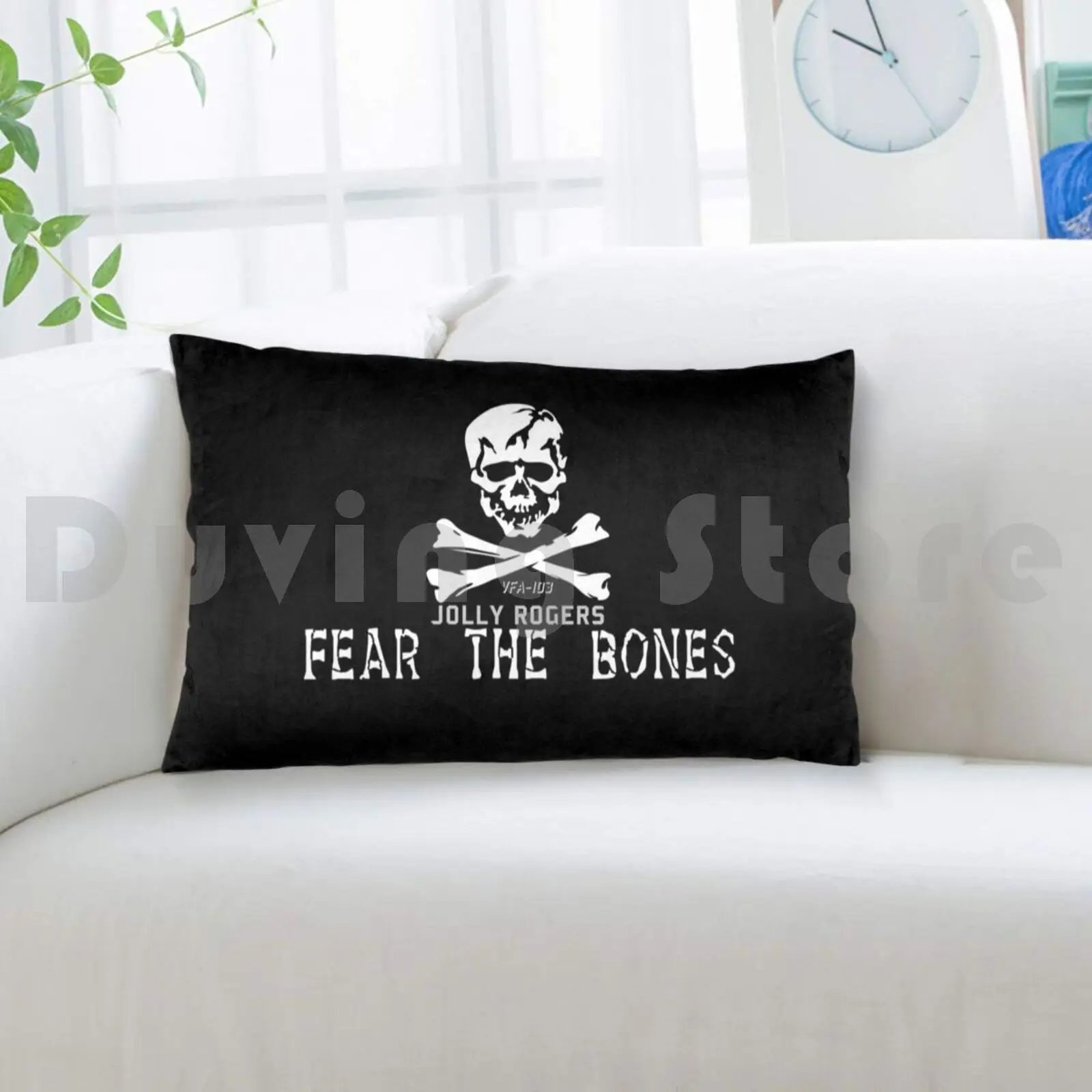 Vfa 103 Jolly Rogers подушка с рисунком в виде костей 35x50 Vfa103 jollyроджерс страшные кости Usnavy