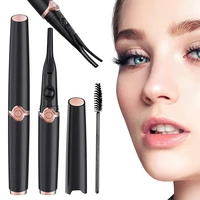 2 in 1 double sided heated eyelash curler rechargeable electric heated lash curler with 3 gears eye beauty makeup tools