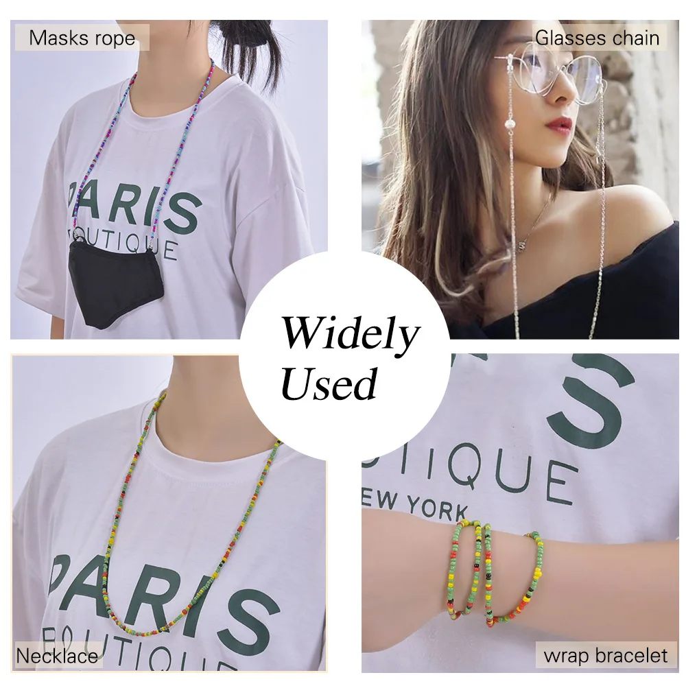 

Glasses Chains Sunglass Chain Mask Chain Bracelet Necklace Beads 19 Colour