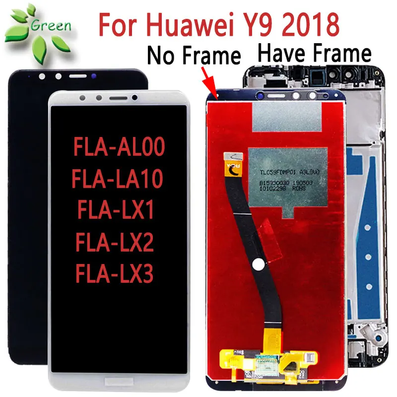 ЖК дисплей для Huawei Y9 2018 с сенсорным экраном в сборе FLA AL00 LA10 LX1 LX2 LX3 экран|Экраны