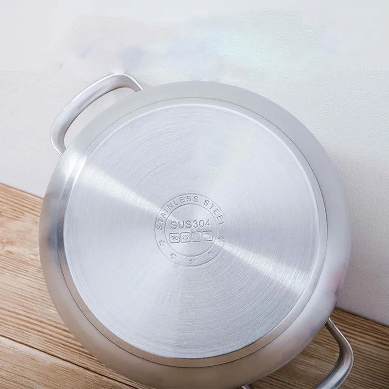 Кастрюля для супа из нержавеющей стали с двойным дном антипригарная кастрюля