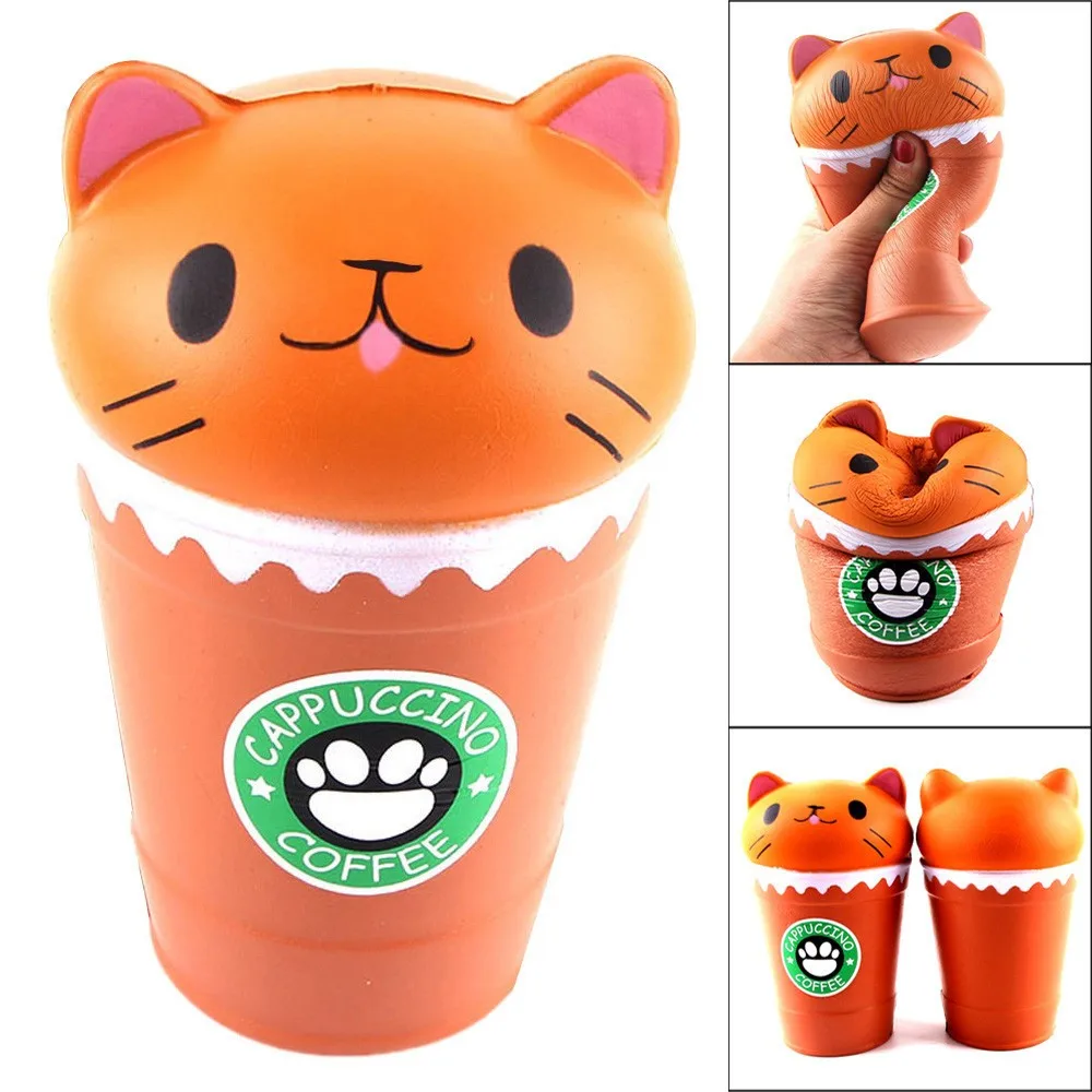 

Fidget Toys Squishy Mini Cute Coffee Cup Cat Scented Slow Rising Toy Collection Gift Antistress Toys For Children Adult