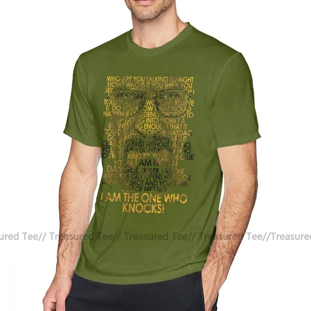 Футболка «Breaking Bad», футболка «Breaking Bad-Heisenberg», Мужская большая футболка, Повседневная забавная футболка из 100 хлопка с графическим рисунком - Цвет: Army Green