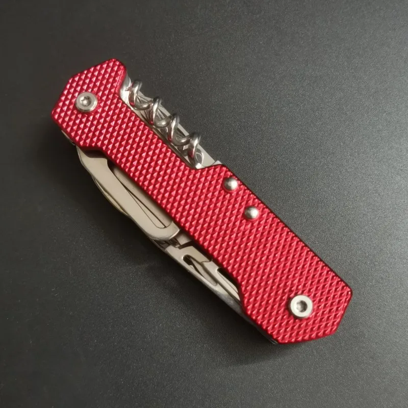 Functional Swiss 91mm Folding Knife Stainless Steel Multi Tool Army Knives Pocket Hunting Outdoor Camping Survival Knives