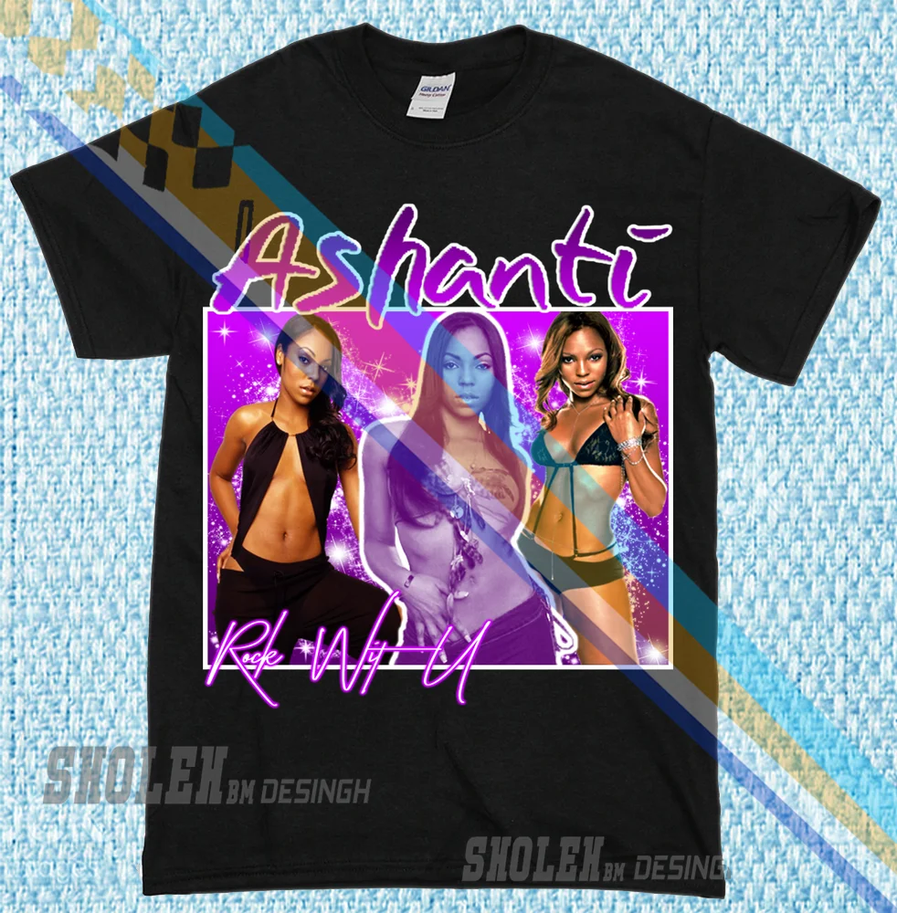 Новая ограниченная коллекция вдохновленная Ashanti Tee Tour Merch редкая футболка в стиле