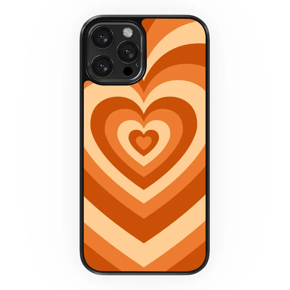 Кофейный чехол с сердечками для iPhone 13 12 11 Pro Max 7 8 7Plus 8Plus X XS XR SE Mini женский мужской