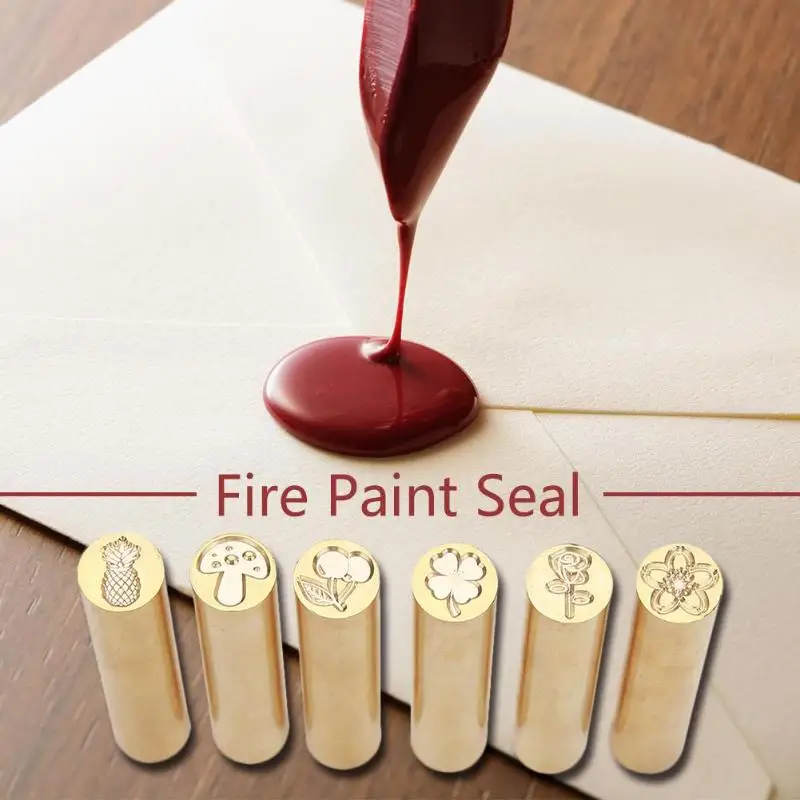 Портативная цилиндрическая латунная папка для документов на заказ печать воск