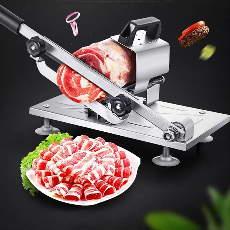 

Stainless Steel Manual Frozens Meats Slicer Mutton Ham Beef Cutter Cutting Machine Kitchen Supplies L5
