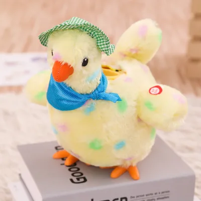 

Children's Electronic Toy Electric Hen Creative Will Lay Eggs Chick Simulation Hen With Capacitor Children Plush Toy Laying Hen
