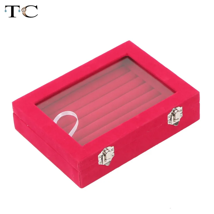 Лоток для ювелирных изделий с контейнером для колец, подвесками и организатором для ожерелий - коробка для ювелирных изделий с витриной на верхней части.