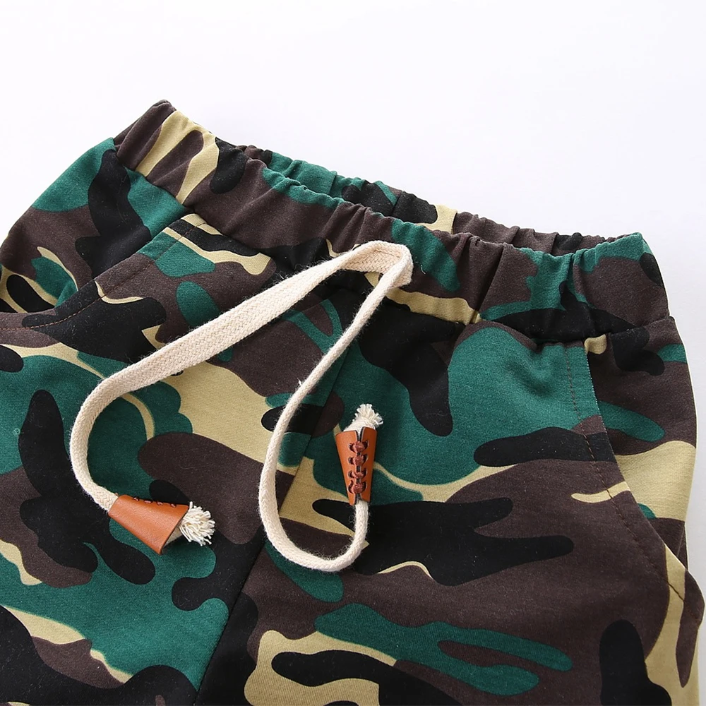 

Mudkingdom Little Boys Camo Pants Elastic Waist Casual Long Pants Spring Autumn