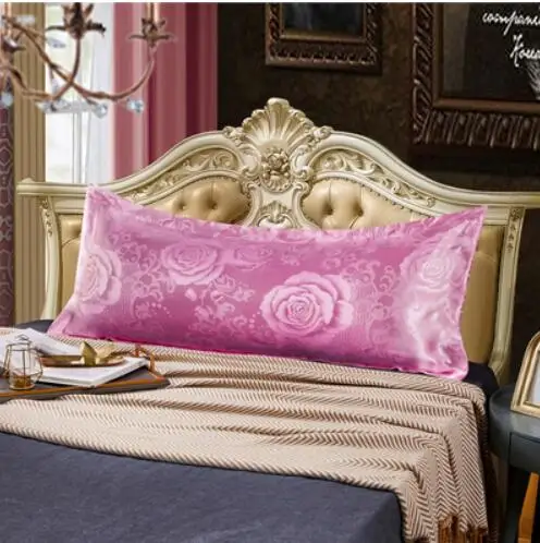 

Double long pillowcase satin jacquard 1.2/1.5/1.8m couple wedding pillowcase