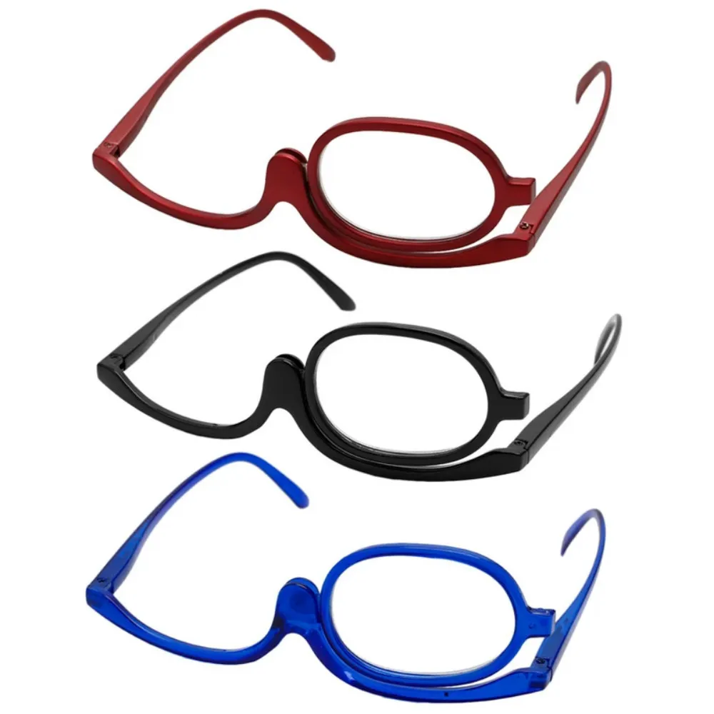 Men Magnifying Glasses Women Rotating Makeup Reading Eyeglasses Folding Eye Make Up Eyewear Pc Frame +1.0~+4.0 Resin Lens