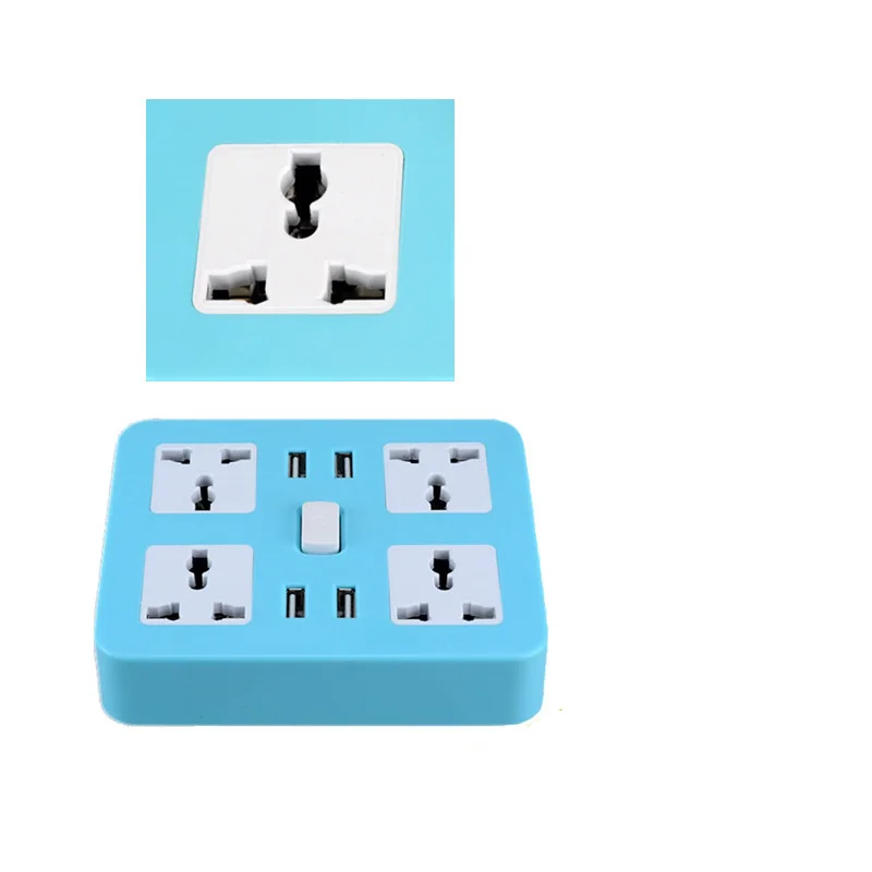 Умный USB Мощность розеток EU/US/UK стандарта 4) штепсельная розетка 4 Порты и разъёмы