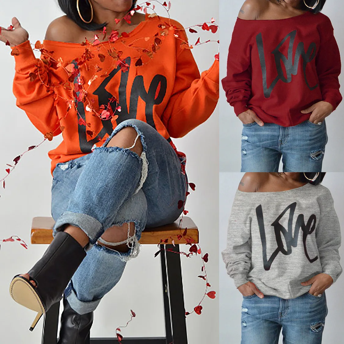 

women love shirt casual letter female top long sleeve tees 2020 mama style fashion autumn cotton loose clothing o-neck black