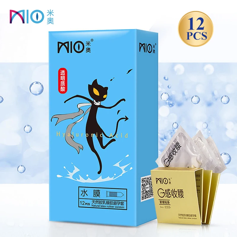 MIO Спайк Секс Презерватив Гиалуроновая кислота смазка пунктирные презервативы