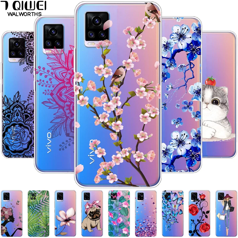 ДЛЯ vivo V20 чехол Прозрачный Мягкий ТПУ силиконовый для телефона Vivo V21 5G / V21E Pro Чехол