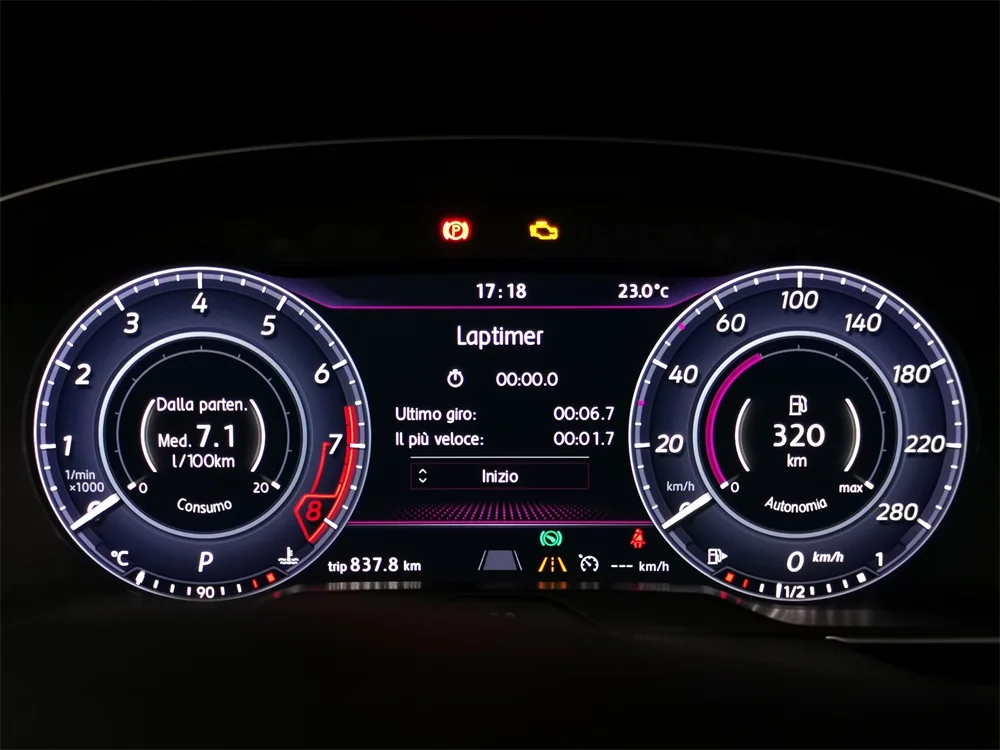Спидометр и одометр для VW Passat B8 Arteon вариант Alltrack Touran виртуальная кабина ЖК