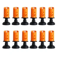 halloween candle light led colorful candlestick table top decoration venue decoration props