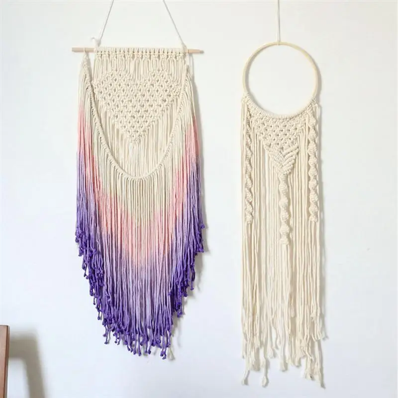 

10pcs Bamboo Rings Hand-made DIY Decoration Round Wood Dream Catcher Ring HoopHandmade Hoop Dreamcatcher wall Craft Decor