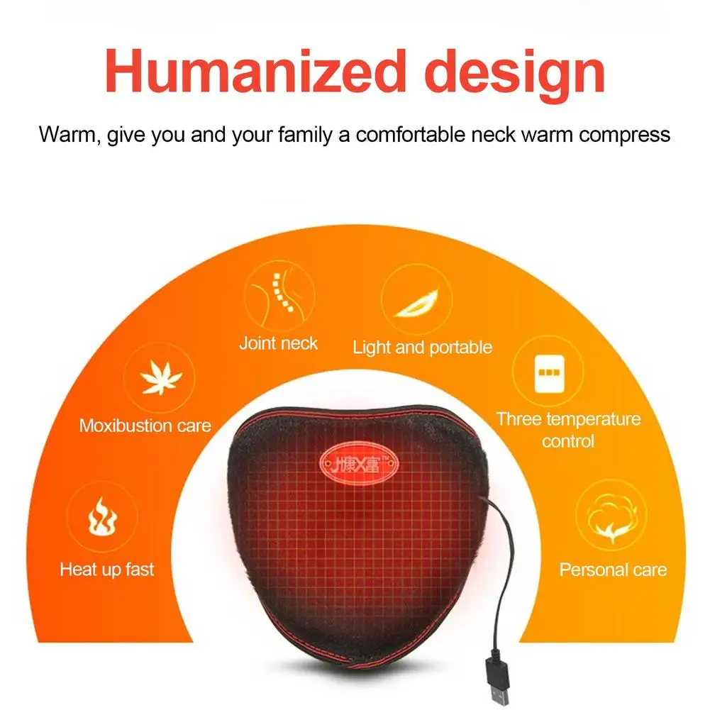 Электрический нагревательный шейный протектор портативный Usb Графеновый