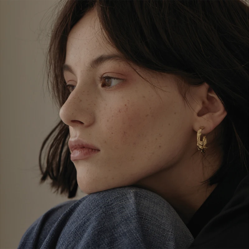 Женские винтажные серьги гвоздики YMYW медные массивные геометрические