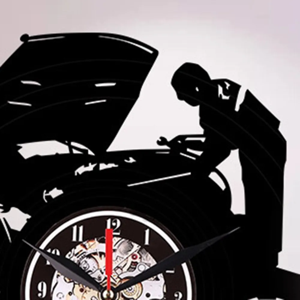 Настенные часы автомобильный магазин 3D украшение креативная Автомобильная