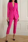 Женский деловой костюм из 2 предметов, блейзер цвета фуксии