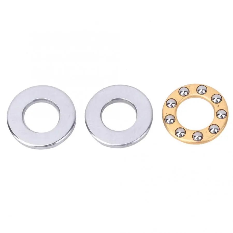 10 шт./компл. миниатюрный металлический упорный шарикоподшипник из плоской