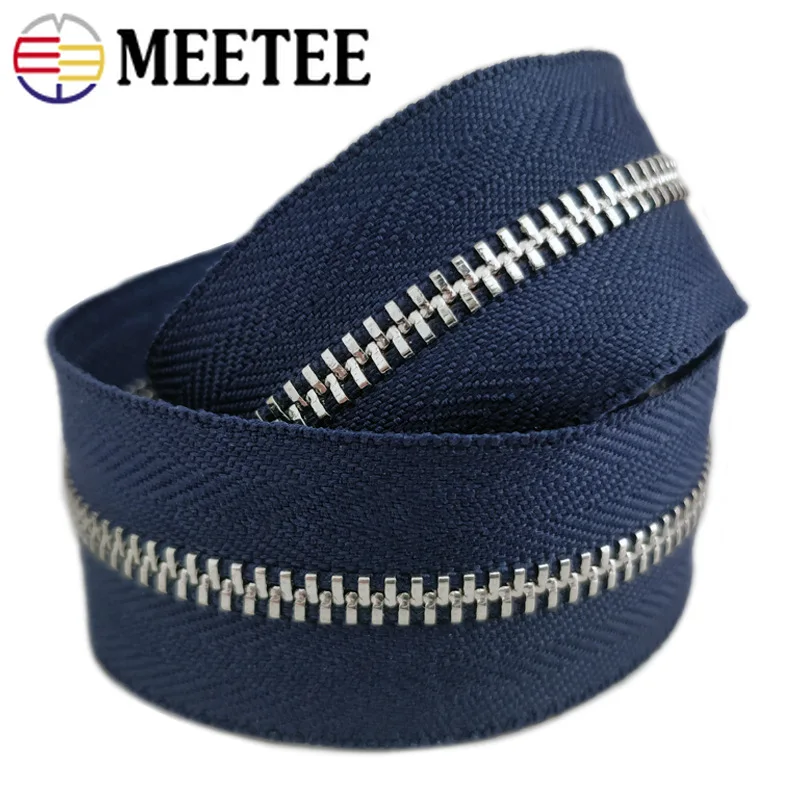 2 метра Meetee 3 # металлическая молния без слайдера двойная тяга для одежды кошелек
